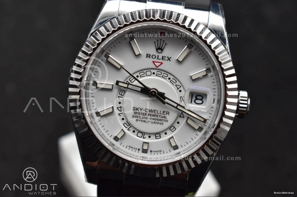 1:1 Unique White (Gain Strap Oysterflex Sky-Dweller A23J 1102 ZF Best SS Dial on Weight) Edition 336239 0714